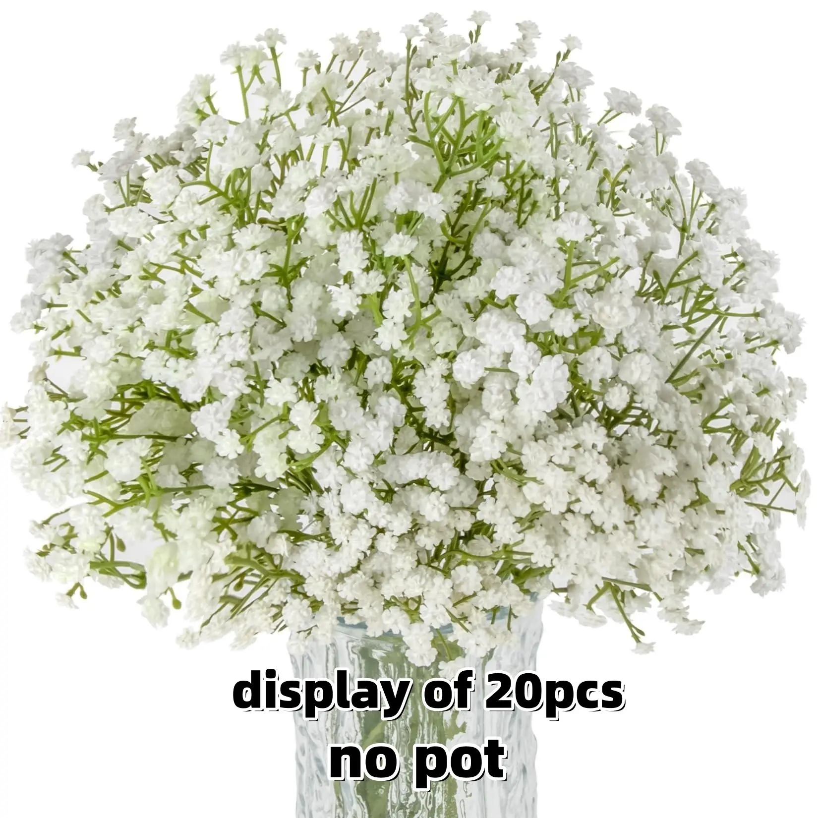 10pcs Baby Breath Plastic Artificial Decorative Flowers, Fake Babys Breath Gypsophila Flowers, Bulk Realistic Artificial Flowers Bouquet, DIY Bouquets, Wedding Party Home Decoration, DIY Flower Arrangements
