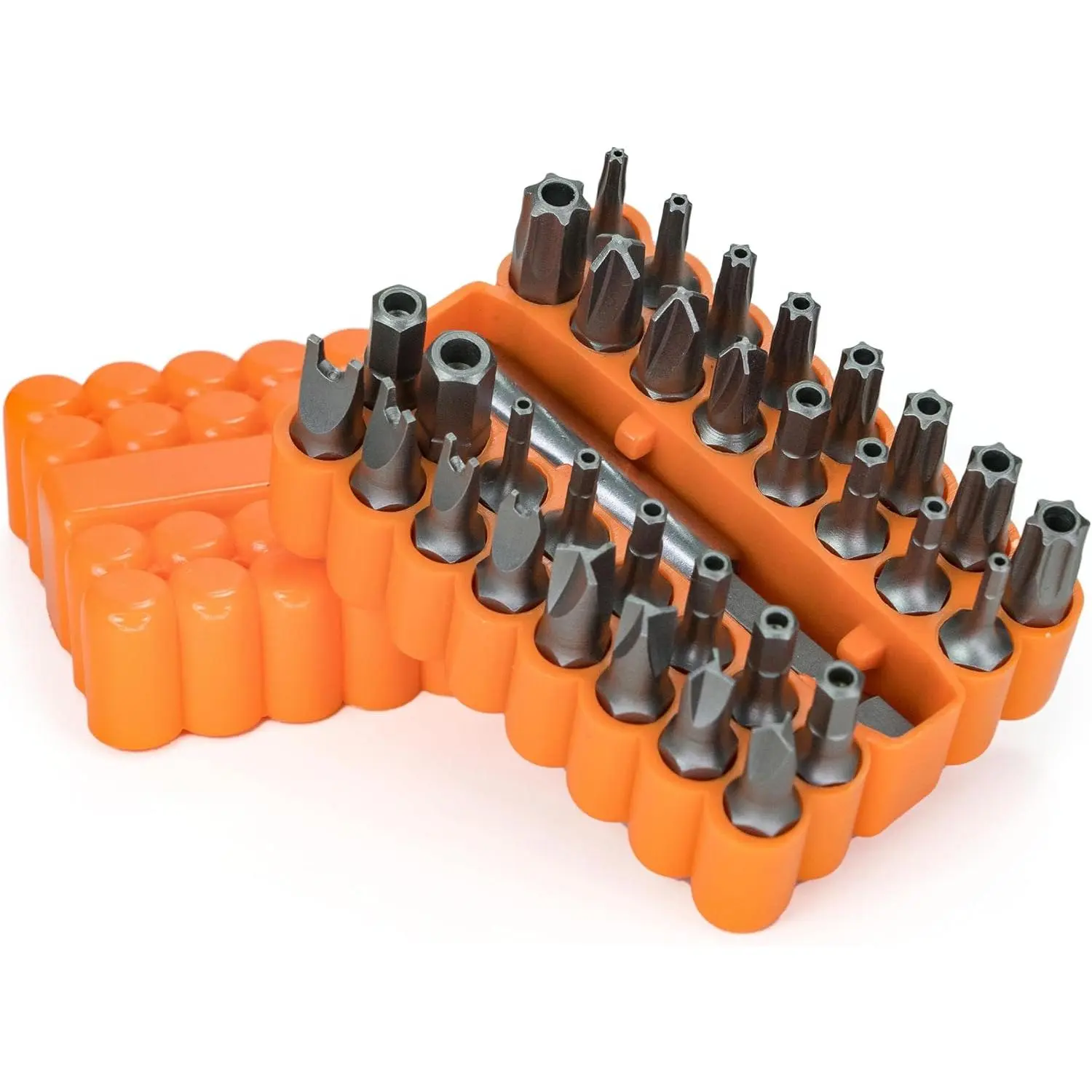 33pc Security Bit Set - Complete Torx Security Screwdriver Set with Tamper Proof Bits - Star Bits, Hex, Spanner, Tri-Wing & Torq - Professional Security Torx Bit Set