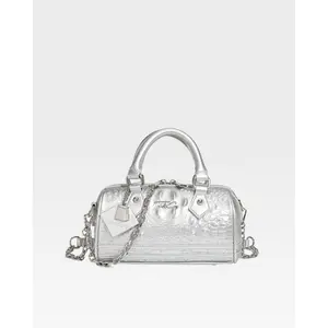 Statement Baddie Purse in Silver