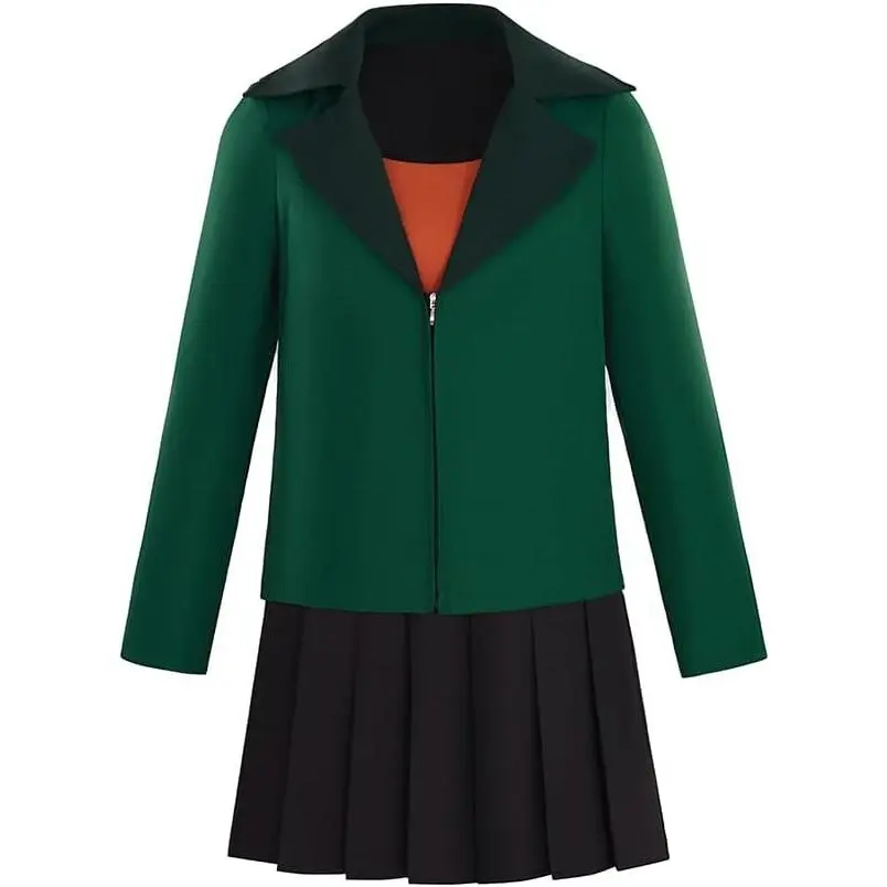 Daria Morgendorffer Costume 3 Piece Daria Cosplay Costume Green Jacket Skirt Shirt Uniform Outfit for Women Adult