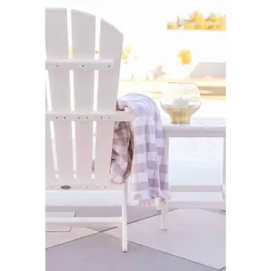 Carolina Gingham Beach Towel - Smooth Turkish Cotton, Lightweight, Easy-to-Pack Towel for Home and Beach Use