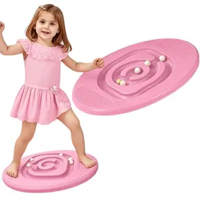 Kids Maze Balance Board - Wobble Trainer for Ski Surf Snowboard, Non-Slip Sensory Rocker Ages 3-12, Core Therapy & Skate Prep