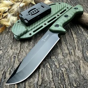 Fixed Blade Utility Knife, Multipurpose Kitchen & Camping Knife with Ergonomic Non-Slip Handle