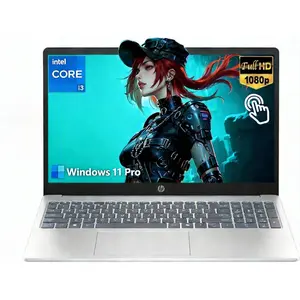 HP 15.6 Touchscreen Laptop Computer for Business & Student, Intel 13th Gen Core i3(Up to 4.5GHz), HD Touch Display, 8GB\16GB\32GB RAM, 512GB\1T\2T SSD, AI Copilot, Win 11 Pro, Wi-Fi 6,Silver