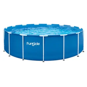 Funsicle 15' x 48" Outdoor Activity Round Frame Above Ground Swimming Pool Set