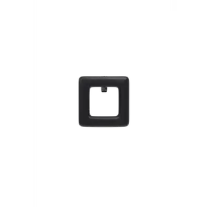 Square Coal Leather Toe Clip