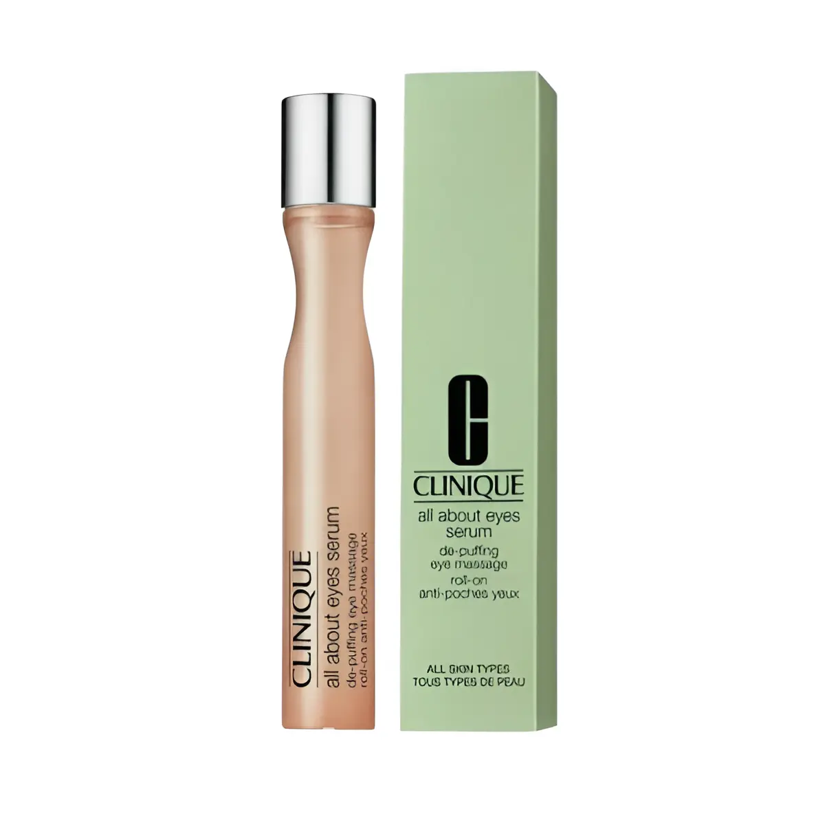 Clinique All About Eyes Serum Depuffing Eye Massage All Skin Types, 0.5 Ounce