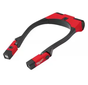 Milwaukee REDLITHIUM USB 400L Neck Light 45% Brighter 8 Hours Run-time 130° Rotation IP54 Protection 6ft Drop Rating