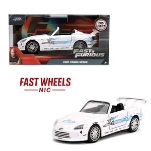 Jada 1:32 2001 Honda S2000 (Remix) - White - Fast & Furious 25 Year Anniversary