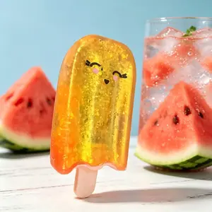Ice Pop Gummy Squishy Sensory Fidgets Toy, Stress Relief Decompression Squeeze Sensory Toy for All Ages, Summer Relaxation Gift, Classroom Reward, Party Favor