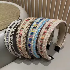 Cubidupi Bohemian Braided Headband 4 Colors Wide Woven Hair Band for High Crown Volume Buy More Save More