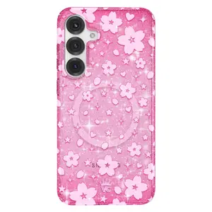 Cherry Blossom Glitter Samsung Case