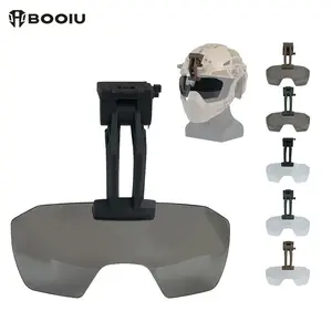 BOOIU Tactical Helmet OP Goggles Airsoft Paintball FAST Helmet Masks Helmet Safety Windproof Anti-Fog CS Protection Half Mask Flip Goggles
