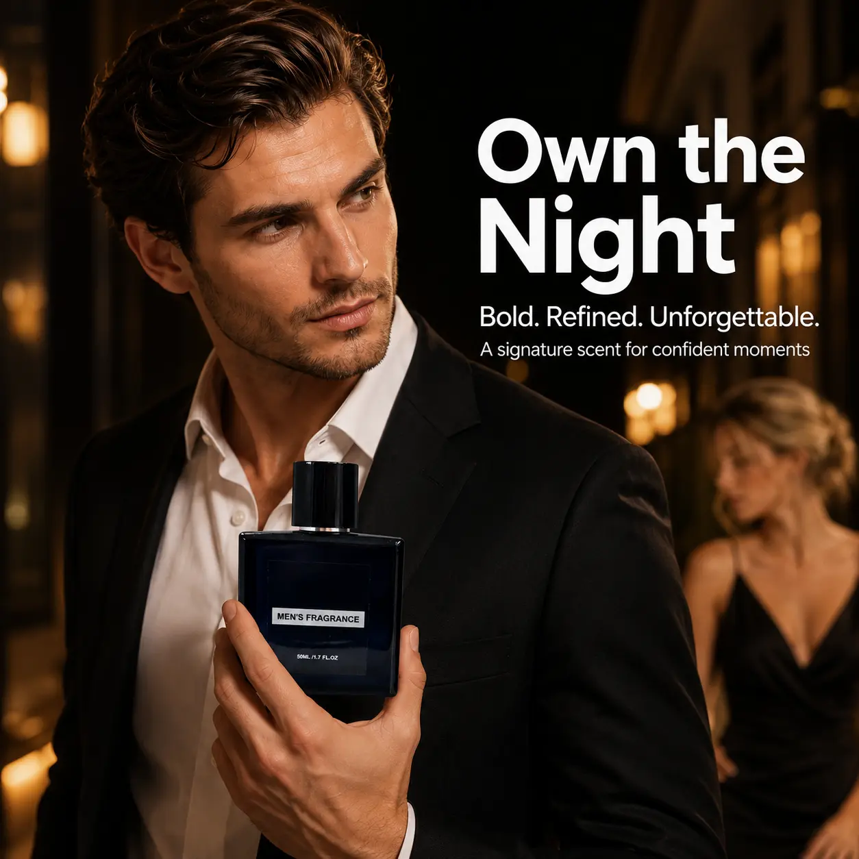 Long Lasting Pheromone Cologne for Men - Magnetic Men's Fragrance with Attract the Opposite Sex Scent, Signature Scent Cologne for Everyday Confidence & Romantic Nights, 50ml Men's Perfume Gift Set, Great Gift for Him Her