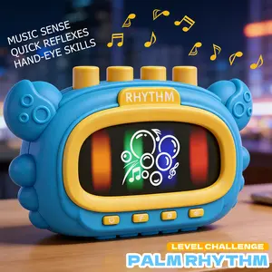 Rhythm Game Machine Toy, Fingertip Rhythm Finger Tap Palm Game Machine, Challenge Concentration Reaction, Hand-Eye Coordination and Fine Motor Skill, Fast Press Push Game for Music Lovers, Birthday Gifts for Boys Girls