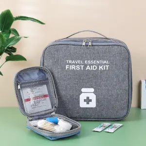 Travel First Aid Kit Bag, Portable Medical Bag, Handheld Outdoor Bag, Household Outdoor Camping Hiking Travel Accessories, Gym Accessories, Emergency Gear, Travel Safety Kit