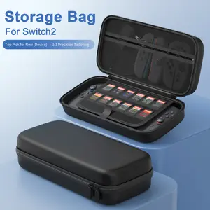 Storage Bag for Switch2 Game Accessories Pack Compatible with Nintendo Switch 2 NS2 Large Capacity Portable Carry Case Durable for Storing Game Consoles & Accessories with Game Card Storage Christmas & Holiday Gifts