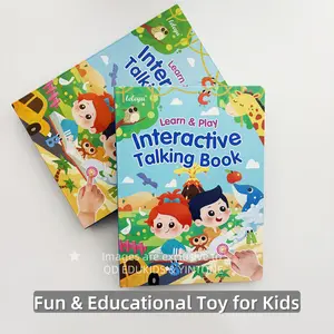 Interactive Talking Sound Book – 14 Themes, 260+ Words, 6 Songs & Piano – Fun Early Learning Toy for Kids Ages 1–9