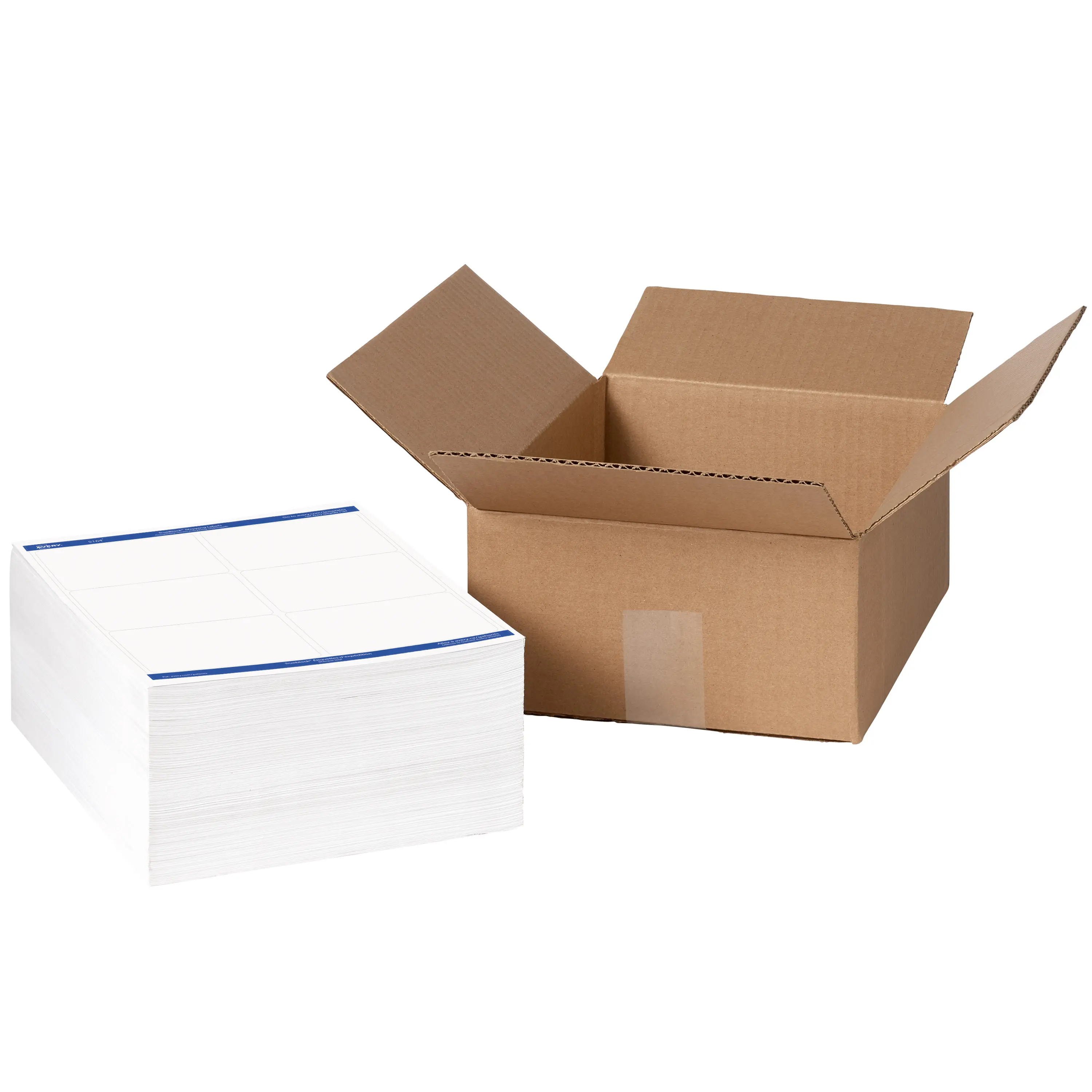 Avery Printable Shipping Labels, Sure Feed Technology, 3-1/3" x 4", Blank White Mailing Labels, Laser Printable, 3,000 Total (95905)