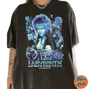 Labyrinth Movie Fan T-shirt, Movie Sweatshirt, Cotton Unisex T-shirt, Crew Neck, Size S- 3xl, Menswear Top, Womenswear Top Underwear Streetwear