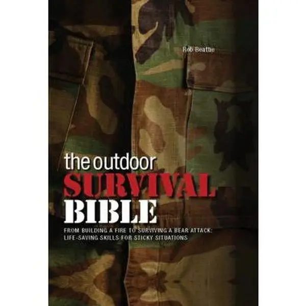 USED Book - The Outdoor Survival Bible: From Building a Fire to Surviving a Bear Attack: Life-Saving Skills for Sticky Situations by Beattie, Rob (Paperback) - english