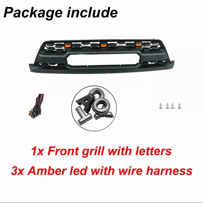 Parilla para 4 runner 2003-2005. Icluye sus letras 3 luces y la harness de la luces