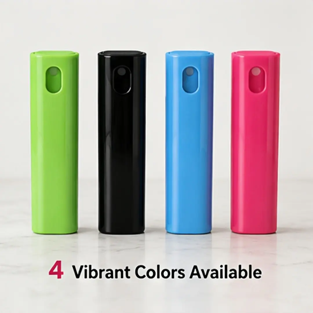 4-Pack Macaron Color Square Shape Perfume Refill Bottles, Glass Inner Leak-Proof Design, Portable Compact Lightweight Spray Bottle for Home & Travel