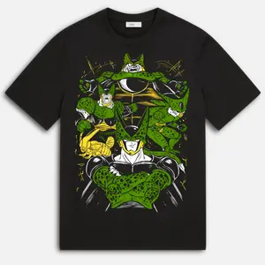 Cell All Forms Anime T-Shirt & Sweatshirt, Dragon Ball Graphic Tee, Vintage Oversized Unisex Streetwear, Manga Fan Gift for Him Her