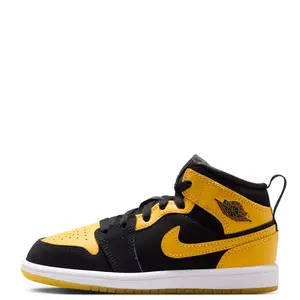 Toddler's Jordan 1 Mid SE Black/Varsity Maize-White (HJ5939 071)