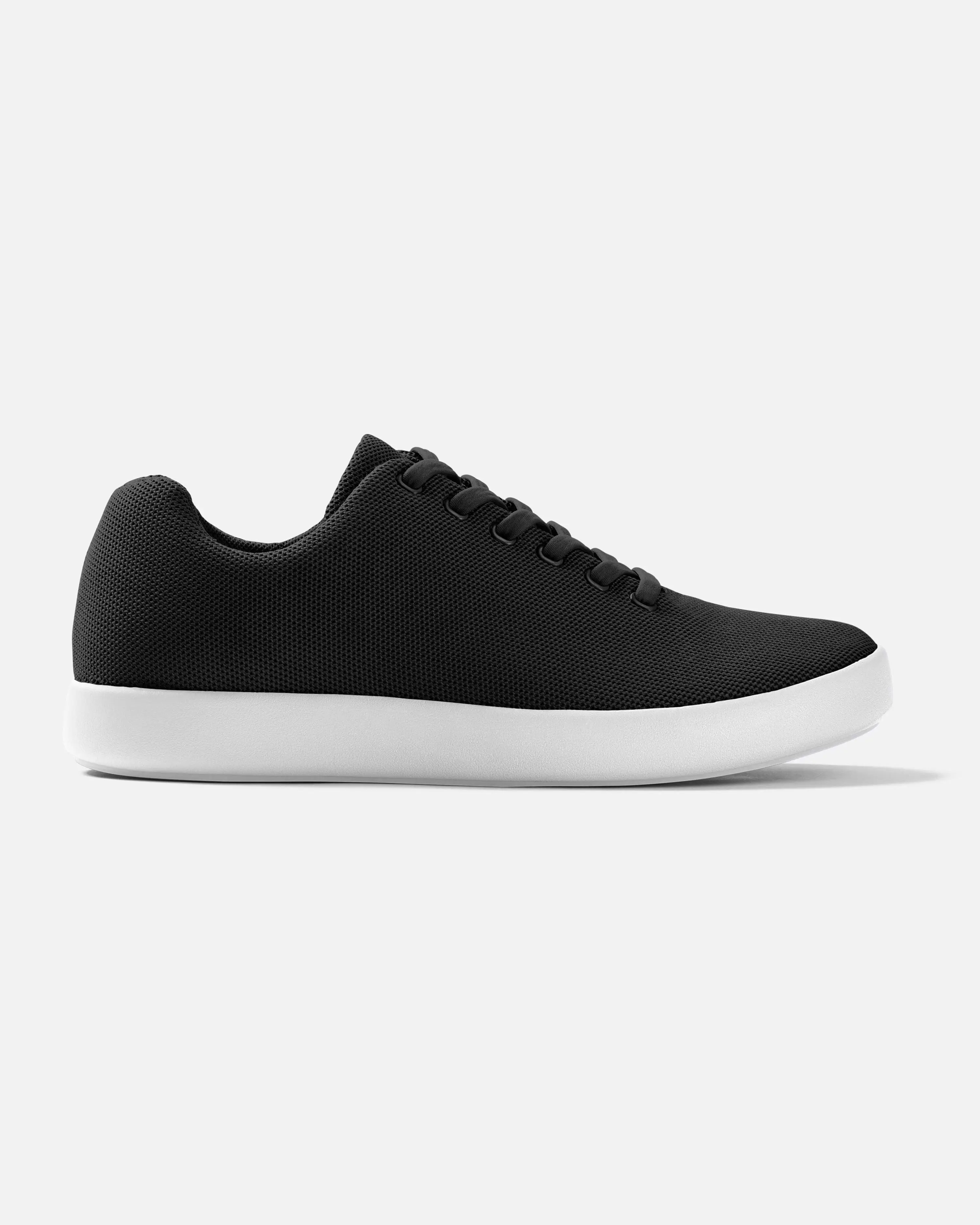 Atoms Women's Model 000 Black & White Classic Trainers - Lightweight, Breathable Casual Walking Footwear with Cloud-Foam Cushioning, Trainer
