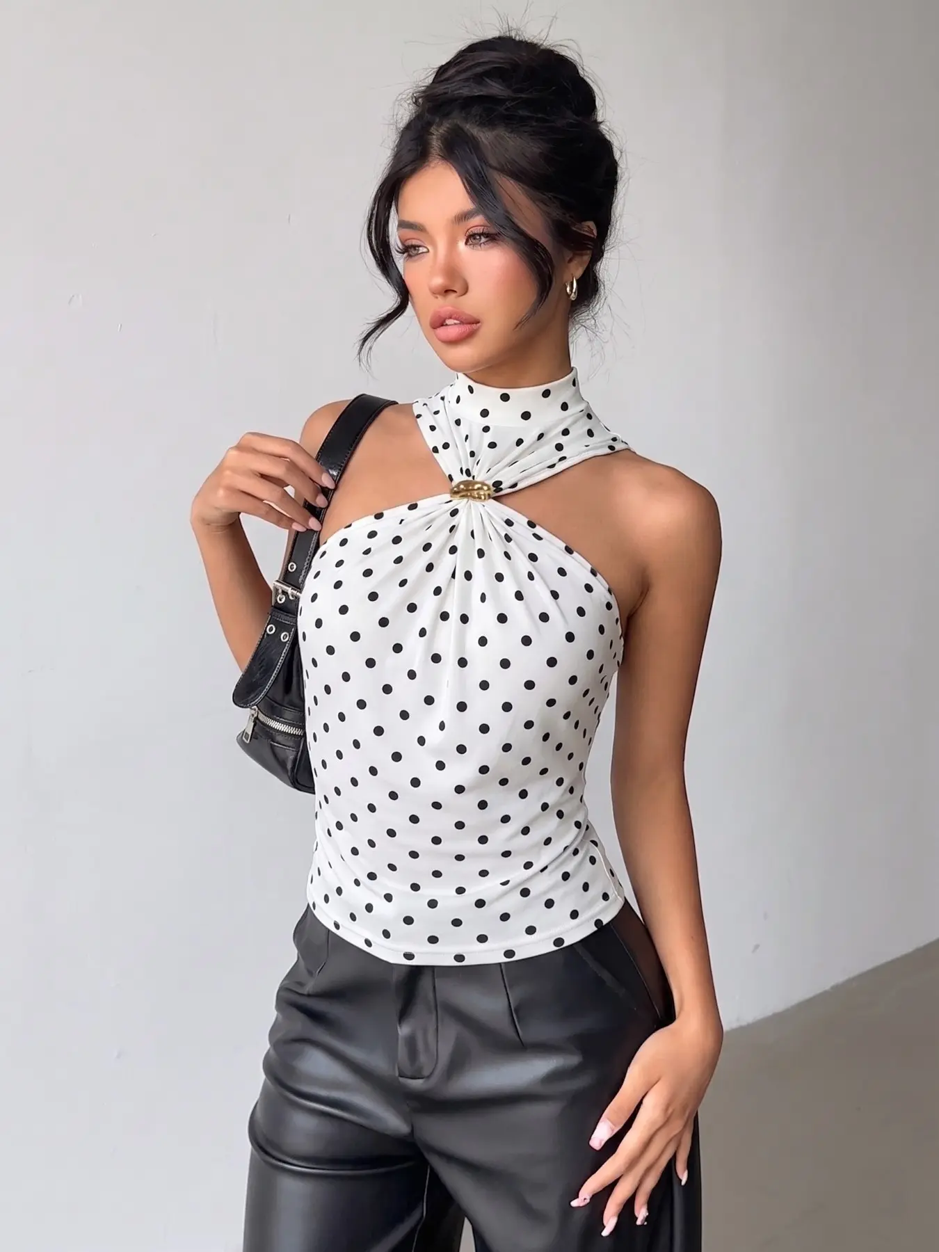 polka dot scarf top revolve - TikTok Shop