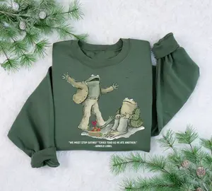 Frog And Toad Vintage Funny Frog Shirt, Retro Funny Frog TShirt, Frog Meme Tee, Book Lovers Sweatshirt, 90s Shirt ,Trendy Funny Graphic Sweater Cotton Crewneck Unisex hellstar hoodie euphoric.777hoodies