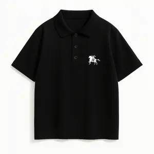 Men's Knight on Horse Embroidered Polo Shirt Vintage Equestrian Graphic Casual Top Breathable Short Sleeve for Summer Menswear - Tropical