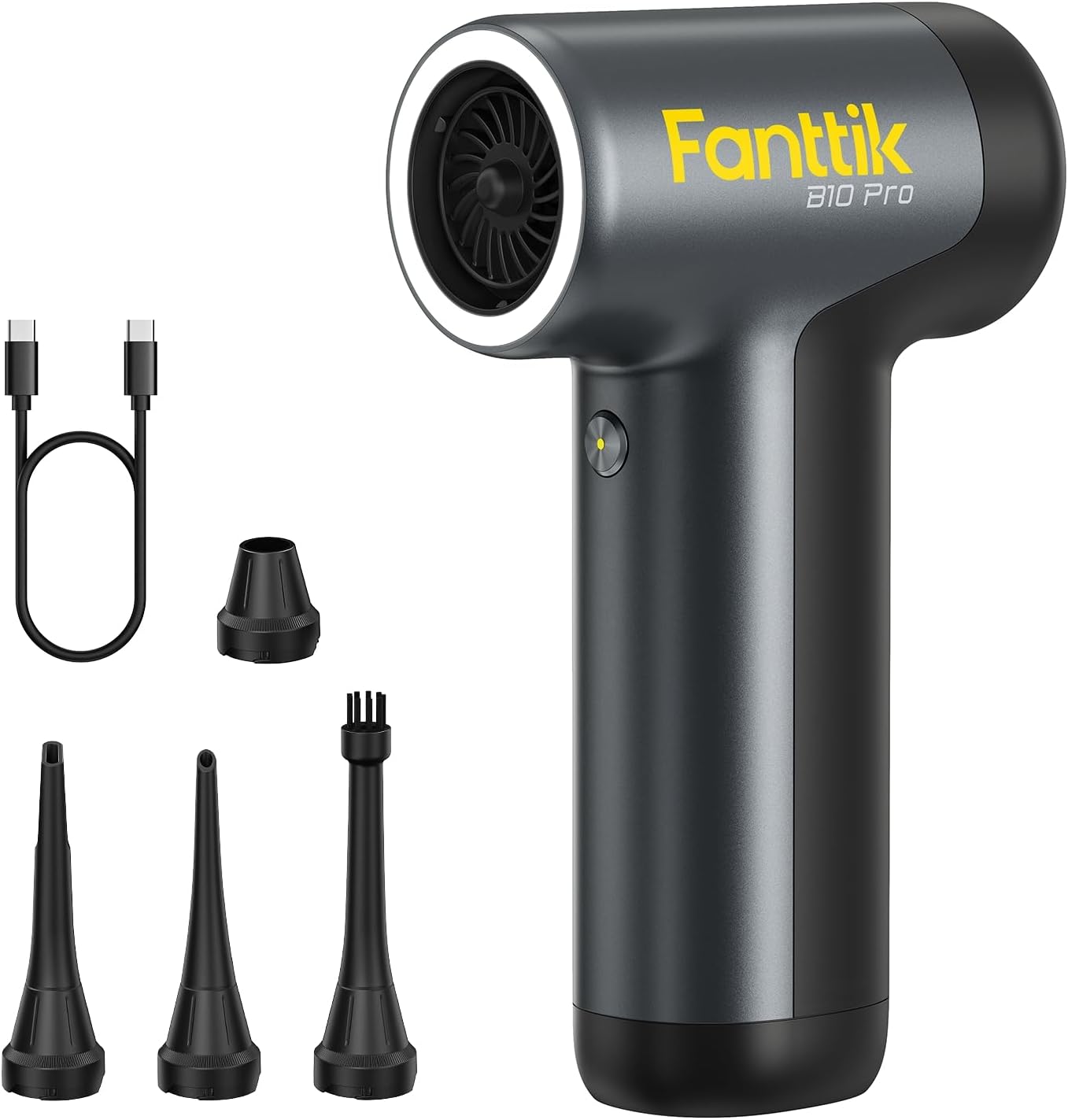 Fanttik B10 Pro Electric Air Duster, 110000RPM Brushless Motor, Compressed Air Duster, Mini Blower with One-tap Booster,