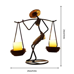 Metal Candle Holder Home Decor Accessories African Candlesticks for Candles Decorative Chandeliers Candle Wedding Centerpieces Does not apply