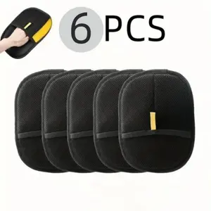6pcs Reusable Cat & Dog Hair Removal Gloves - Ergonomic Design, Non-Slip Grip for Carpets, Sofas, Furniture & Clothing - No Power Needed, Pet Grooming Supplies, Pet Hair Cleaner Gloves, Soft Fabric Gloves