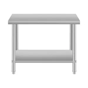 36''24'' Commercial Work Table for Restaurant and Home Stainless Steel Kitchen Prep Table with Under Shelf