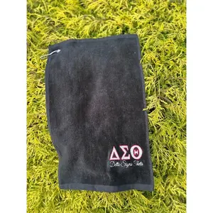 Delta Sigma Theta Embroidered Golf Towel