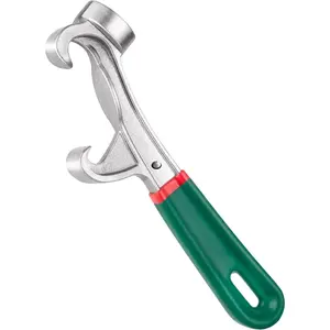 Upgraded Bucket Opener Tool 5 Gallon, 8.5 Inch   Bucket Lid Opener Wrench with Non-slip Rubber Handle Grip, Metal Can Opener Lid Pail Remover Tool for  Industrial