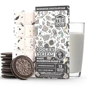 TRE House Magic Mushroom Chocolate Bar - Cookies and Cream, Full Size