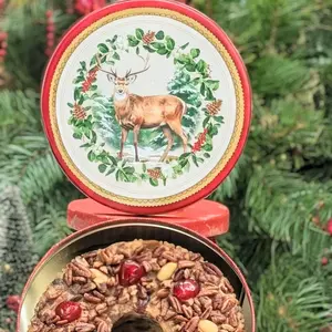 SALE | Grandma's Fruitcake in Holiday Tin | 3 lb | Beatrice Bakery
