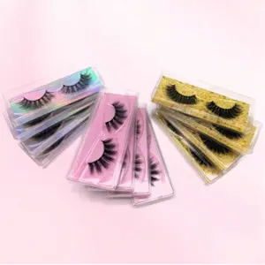 12 Pairs Faux Mink Fluffy Natural False Eyelashes Fake Lashes Long Makeup 3D Faux Mink Lashes Cat Lashes - Cosmetic, Eyelashes Extensions