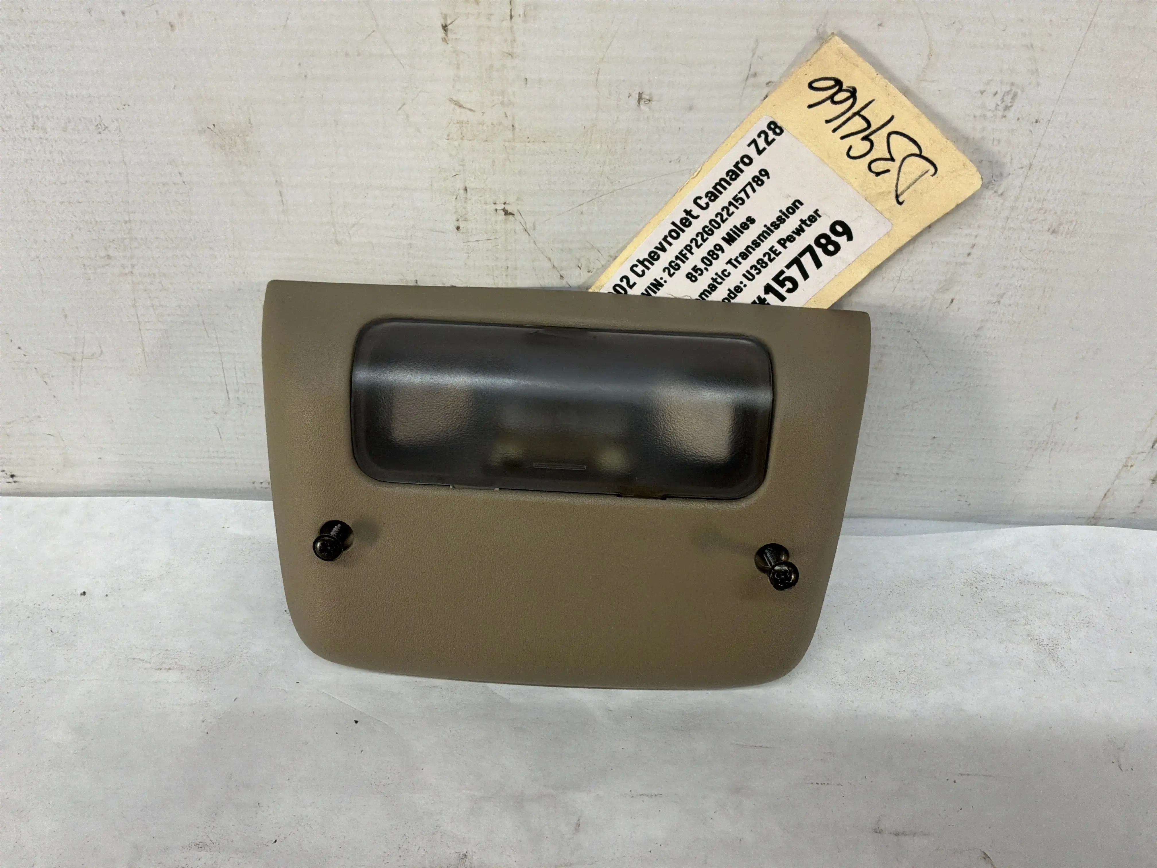 2002 Chevy Camaro Z28 Interior Roof Dome Light Tan OEM