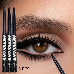 3 pcs multifunctional 2-in-1 eyeliner and eyebrow pencil — long-lasting, smudge-resistant, highly pigmented, with a smooth tip that easily defines eye lines and eyebrows. Beginner-friendly. Compatible with all eyebrow shapes and eye types. Eyemakeup