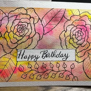 Handmade Watercolor Card