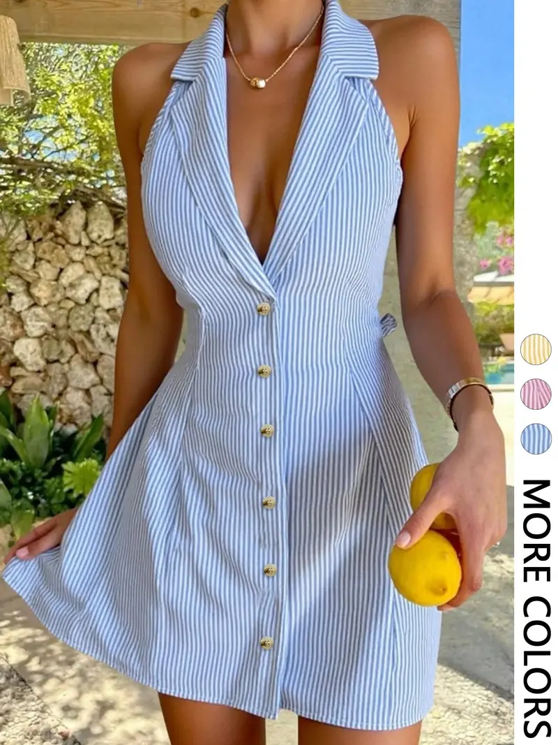 vertical striped dress - TikTok Shop vertical striped dress - TikTok Shop