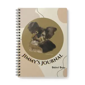 Personalized -Minimalist Wire bound Notebook, A5, Grid Paper, Bullet Journal, Sketchbook, Writing Pad, Black and White Design