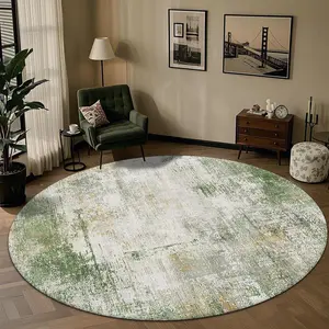 Round Floor Mat, Non-slip Soft Floor Carpet, Decorative Area Rug, Decorative Floor Mat for Home Living Room Bedroom Coffee Shop, Vintage Boho Rug