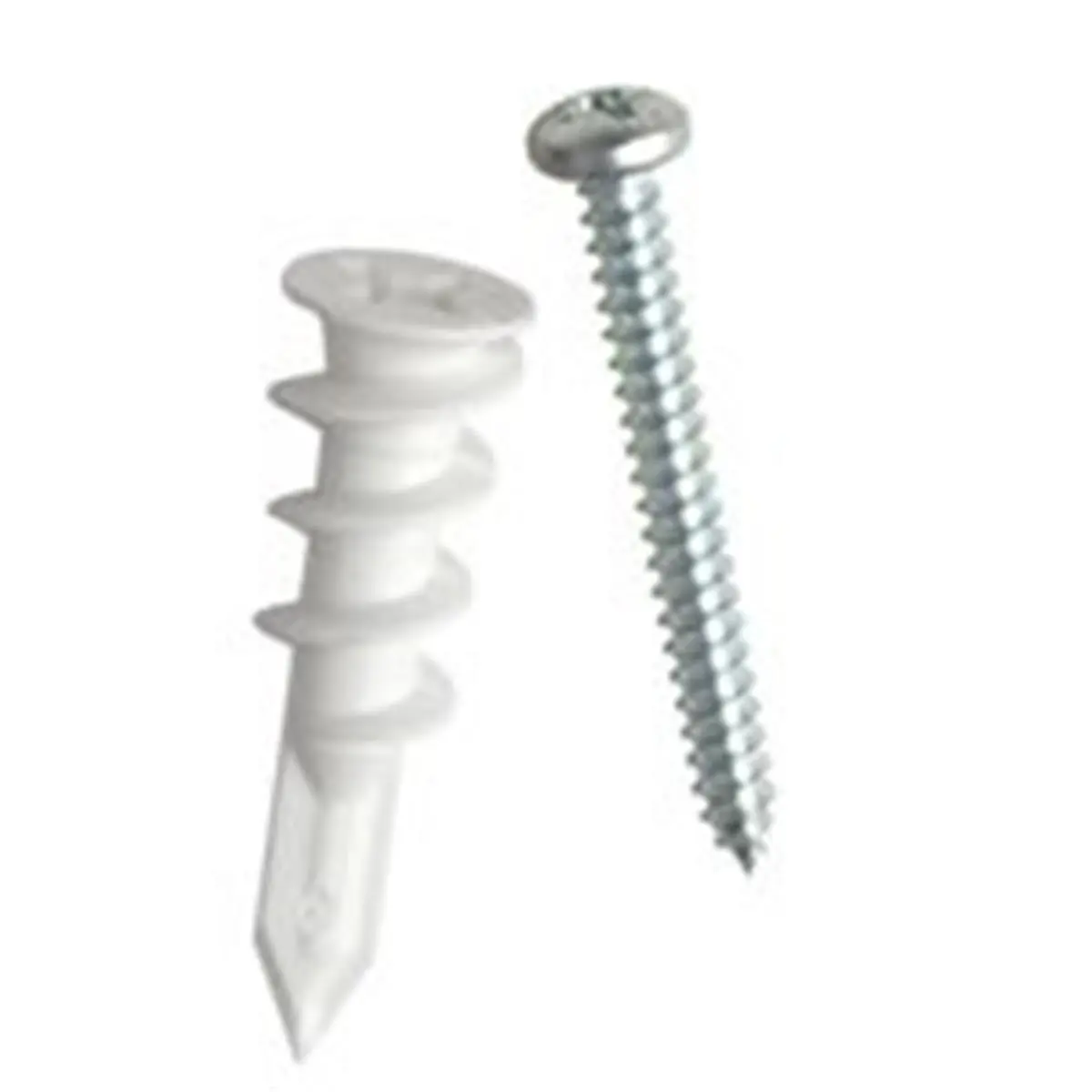 212 MAIN ITW E-Z Ancor 11353 Lite Duty Nylon Wall Anchors, .37 x 1.31 in. Shorter Length, Reusable for Drywall Drill & Screwdriver Applications