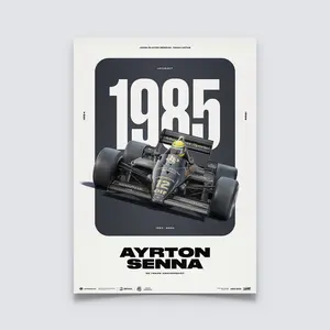 Ayrton Senna Classic Team Lotus 97T | 40 YEARS OF LEGACY | Limited Edition Poster